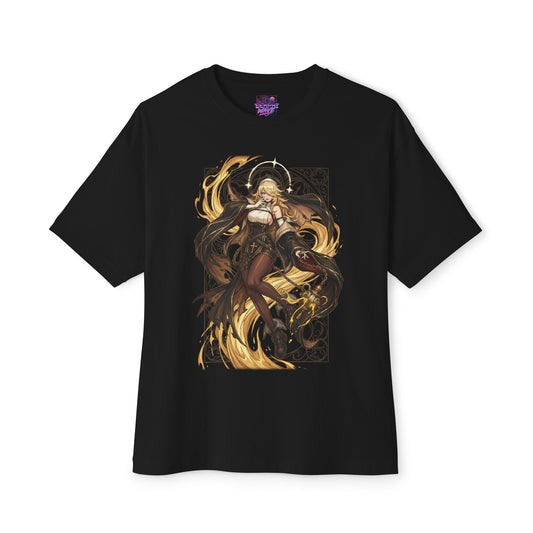 Chaos Zero Nightmare Orlea Golden Halo Nun Gothic Frame Fan Art Oversized T-Shirt