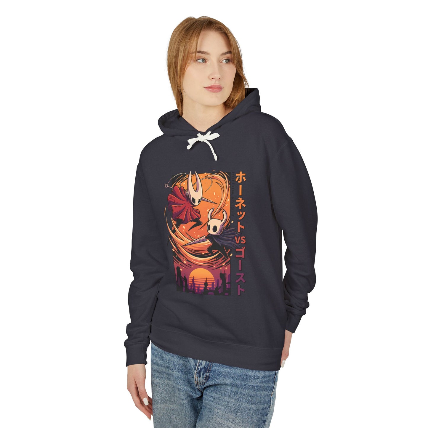 Hornet Blade of Silk Vaporwave Retro Design Hollow Knight Ghost Unisex Premium Hoodie
