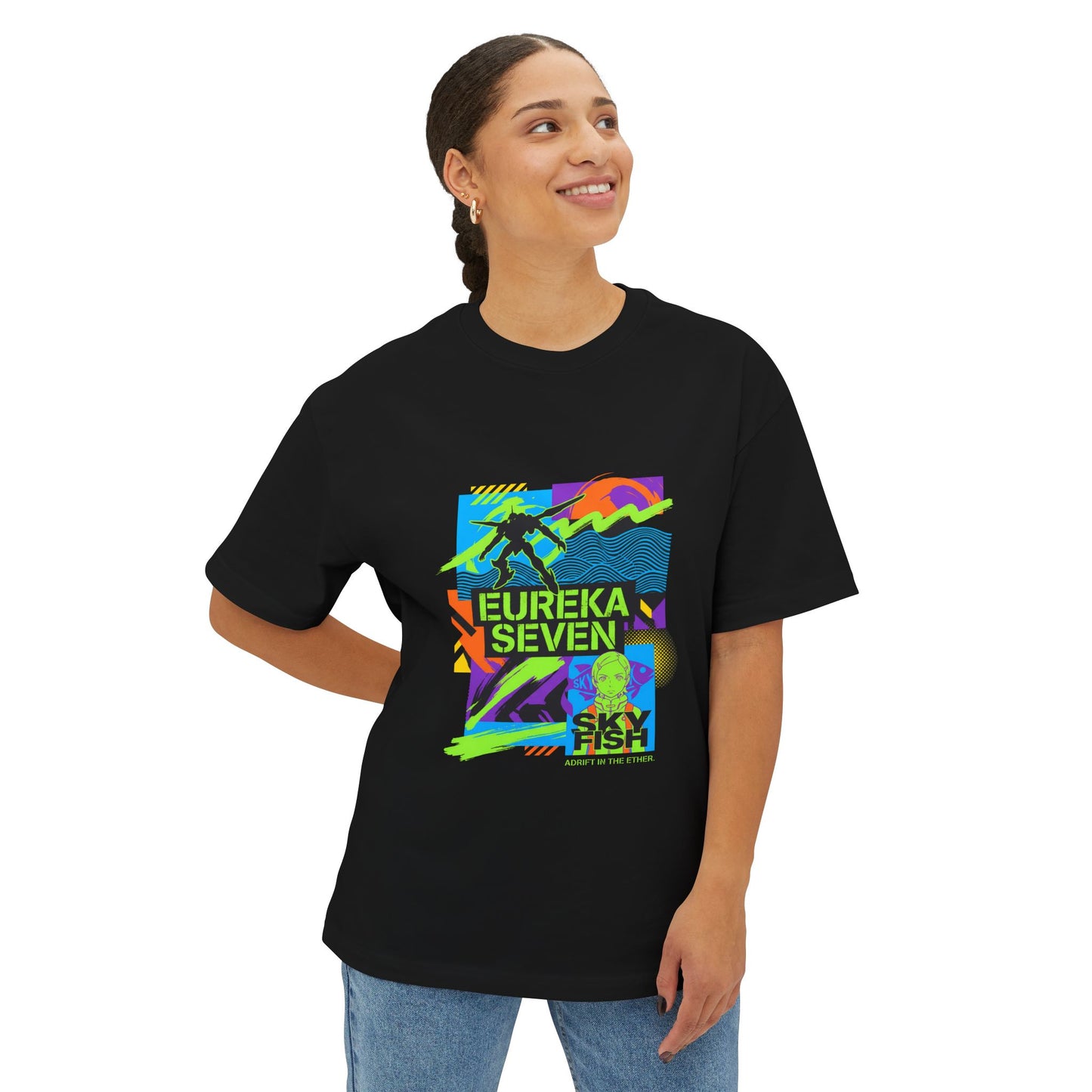 Renton Thurston Eureka Seven: Lift Board Hero Premium Oversized Unisex T-Shirt
