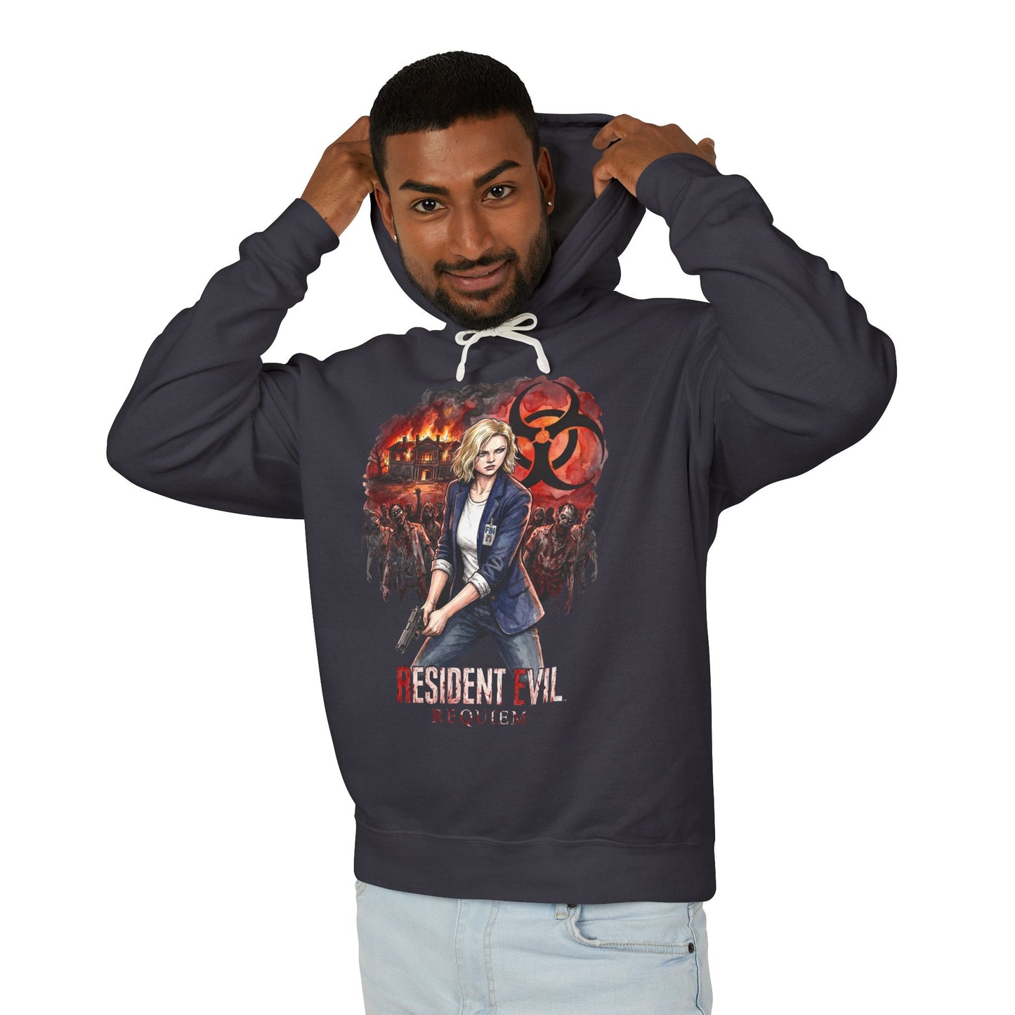 Grace Ashcroft Resident Evil 9 Mother Alyssa Death Haunt Portrait Unisex Premium Hoodie
