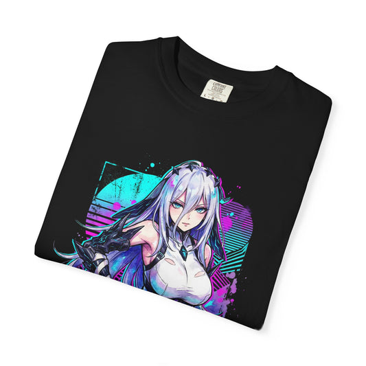 Narja Hybrid Healing Damage and Control Skills Chaos Zero Nightmare Portrait Premium T-Shirt