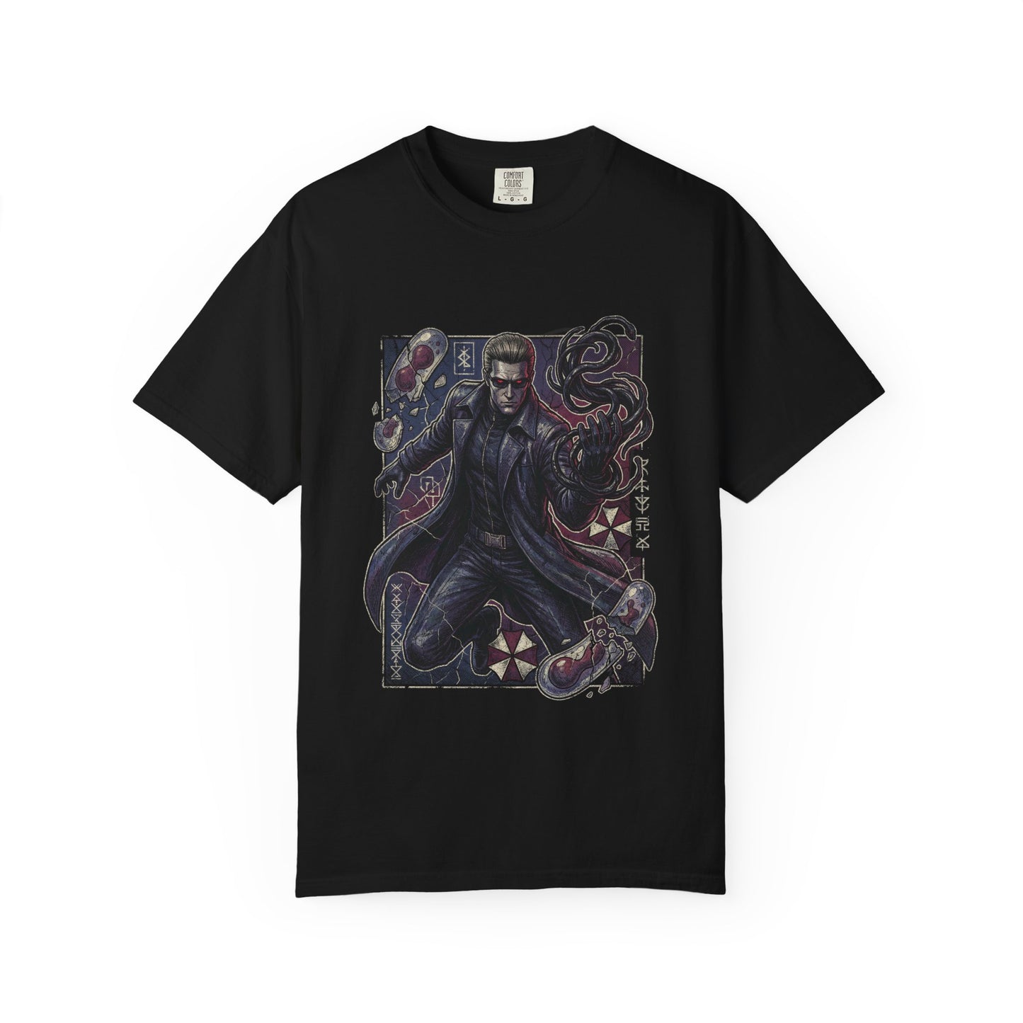 Resident Evil Wesker Blonde Hair Black Sunglasses Icon Premium T-Shirt