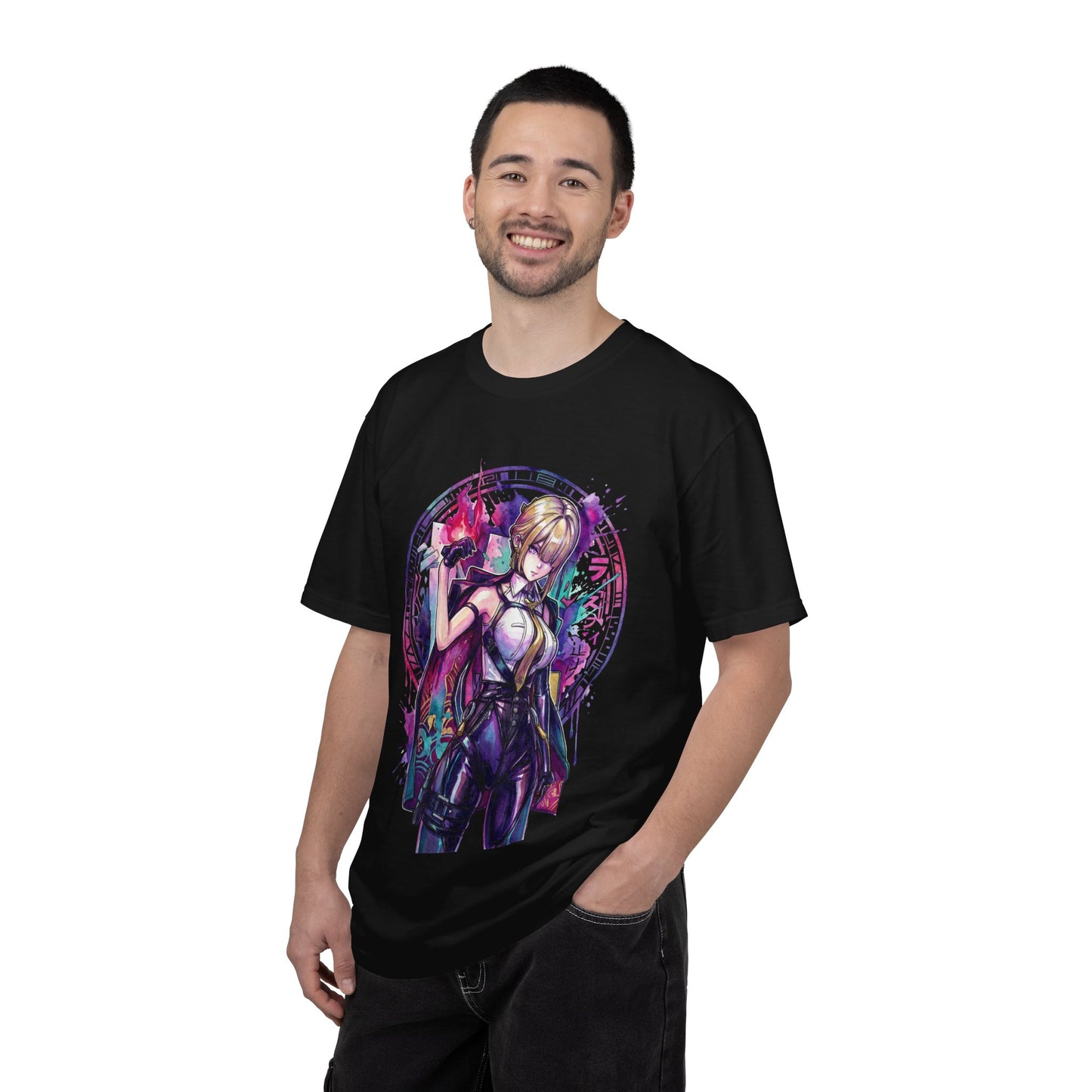 Evelyn Chevalier ZZZ Red Burning Tethers Portrait Premium T-Shirt