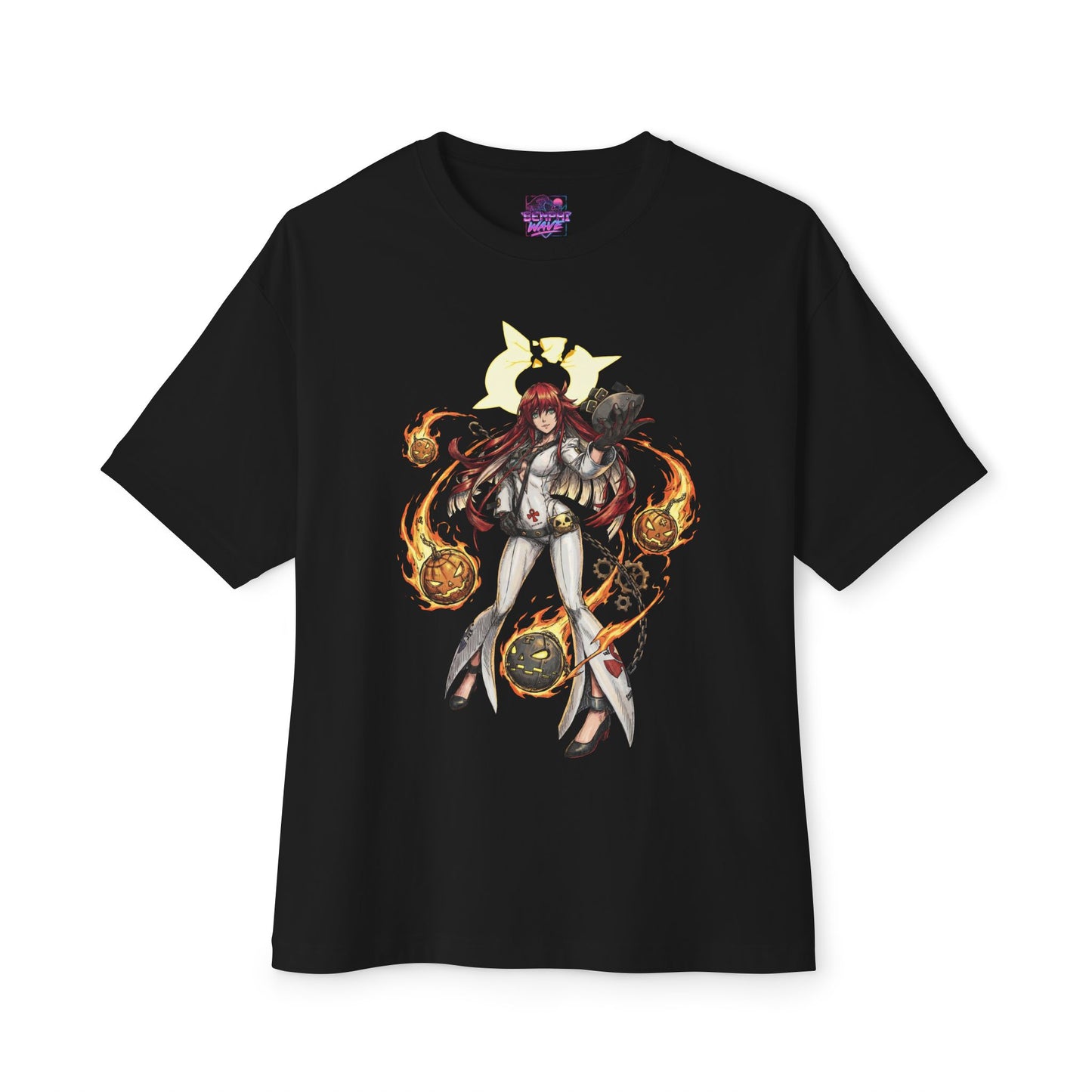 Jack-O GG Strive: White Hair Floating Pumpkin Premium Oversized Unisex T-Shirt