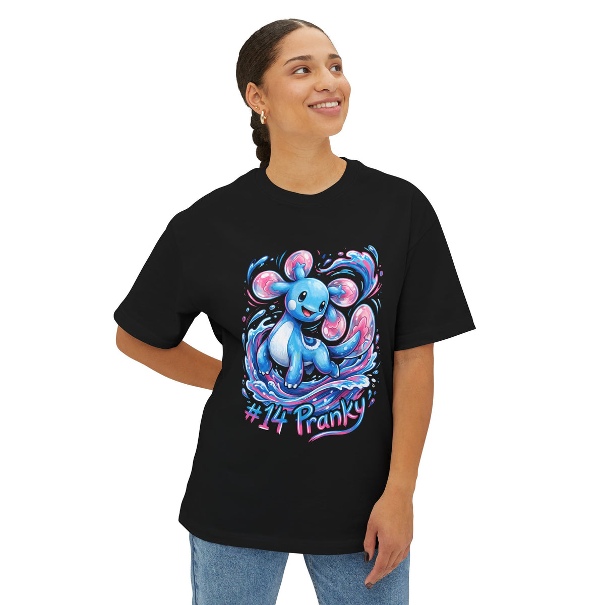 Pranky Aniimo Elemental Burst Creature Art - Oversized Premium Tee