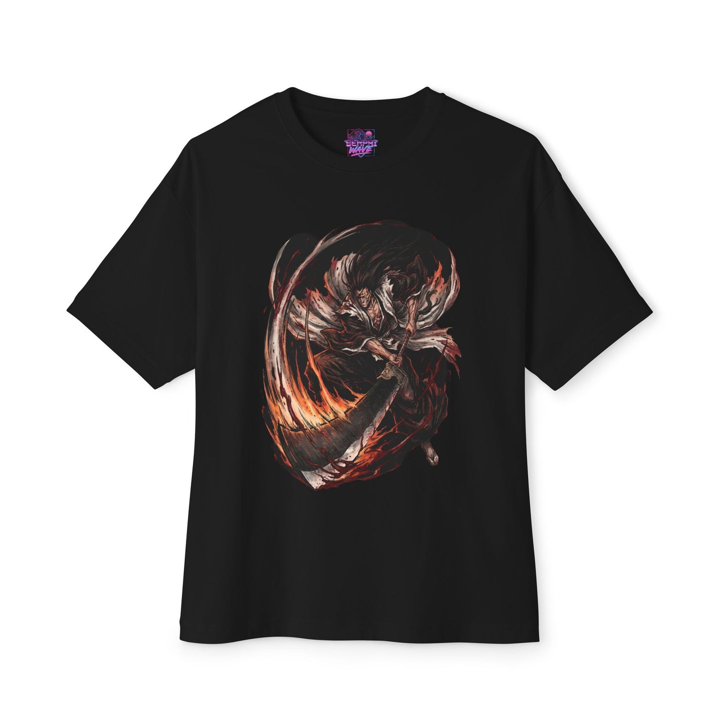 Kenpachi Zaraki Bleach Jagged Zanpakuto Rage Art Premium Oversized Unisex T-Shirt