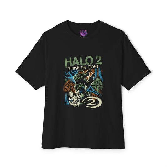Master Chief Halo: Energy Sword & Plasma Rifle Premium Oversized Unisex T-Shirt
