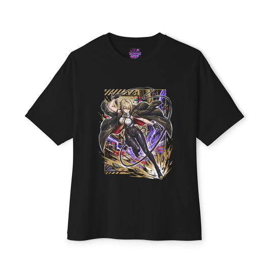 Evelyn Chevalier Zenless Zone Zero Synthwave Retro Neon Premium Oversized Unisex T-Shirt
