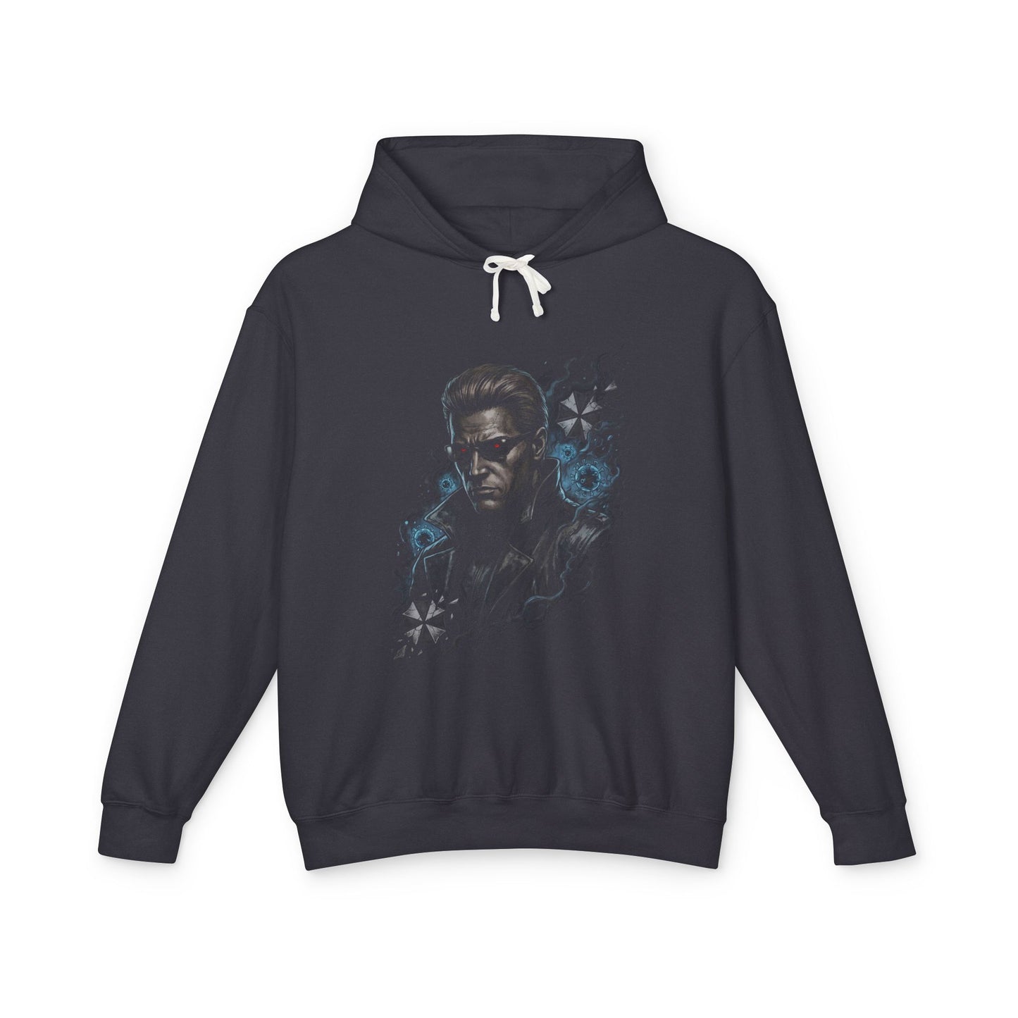 Vaporwave Resident Evil Albert Wesker Sunglasses Red Eyes Superhuman Design Unisex Premium Hoodie