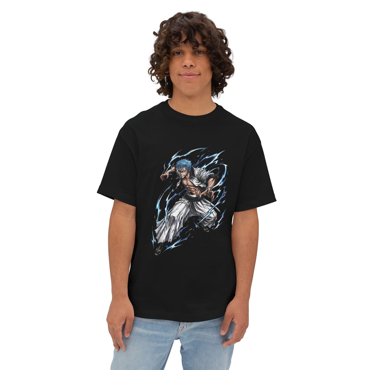 Grimmjow Jaegerjaquez Bleach 6th Espada Fan Art Premium Oversized Unisex T-Shirt