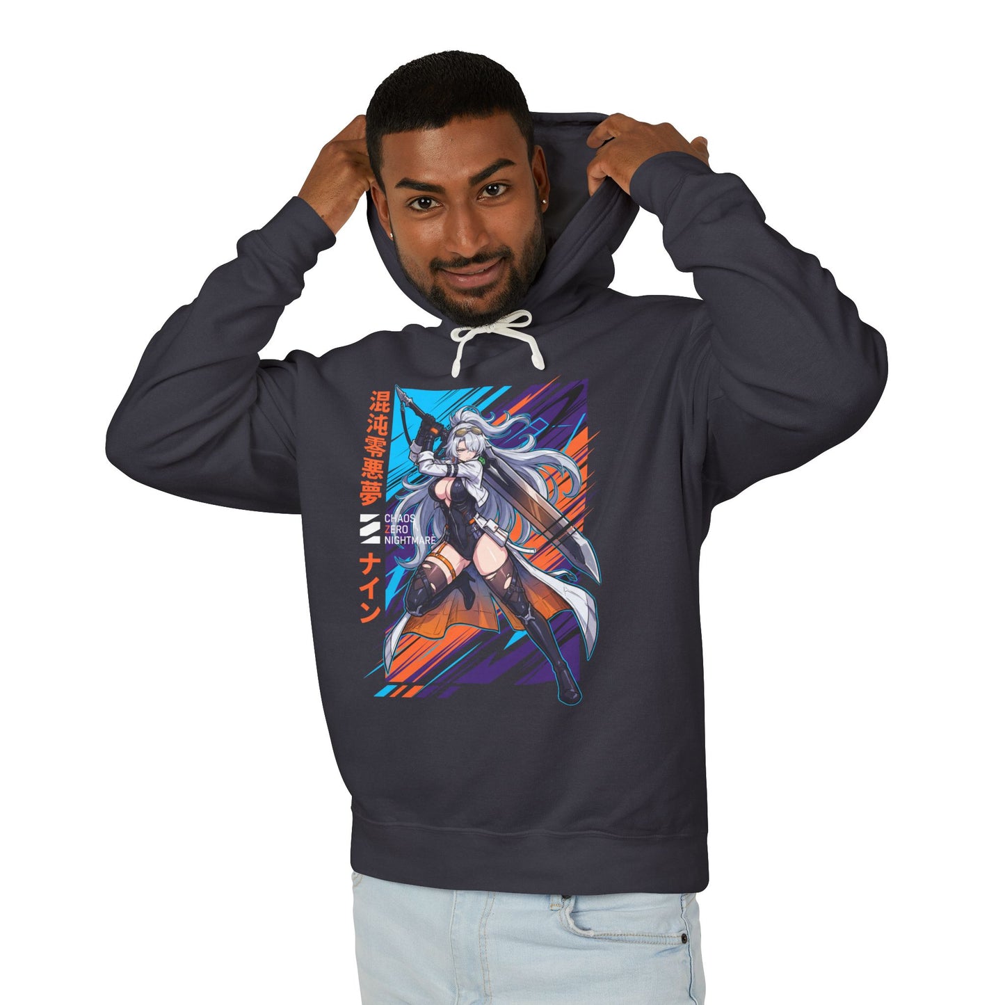 Chaos Zero Nightmare Nine Vanguard Tank Mercenary Season 2 Fan Art Illustration Unisex Premium Hoodie