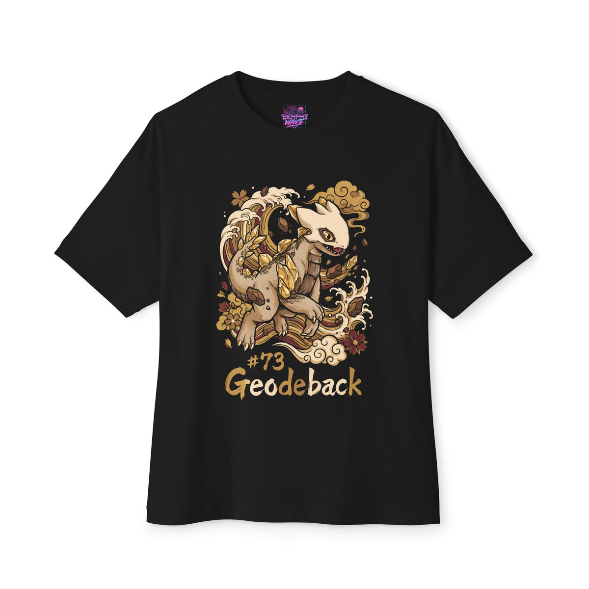 Geodeback Aniimo Ukiyo-e Creature Art - Oversized Premium Tee