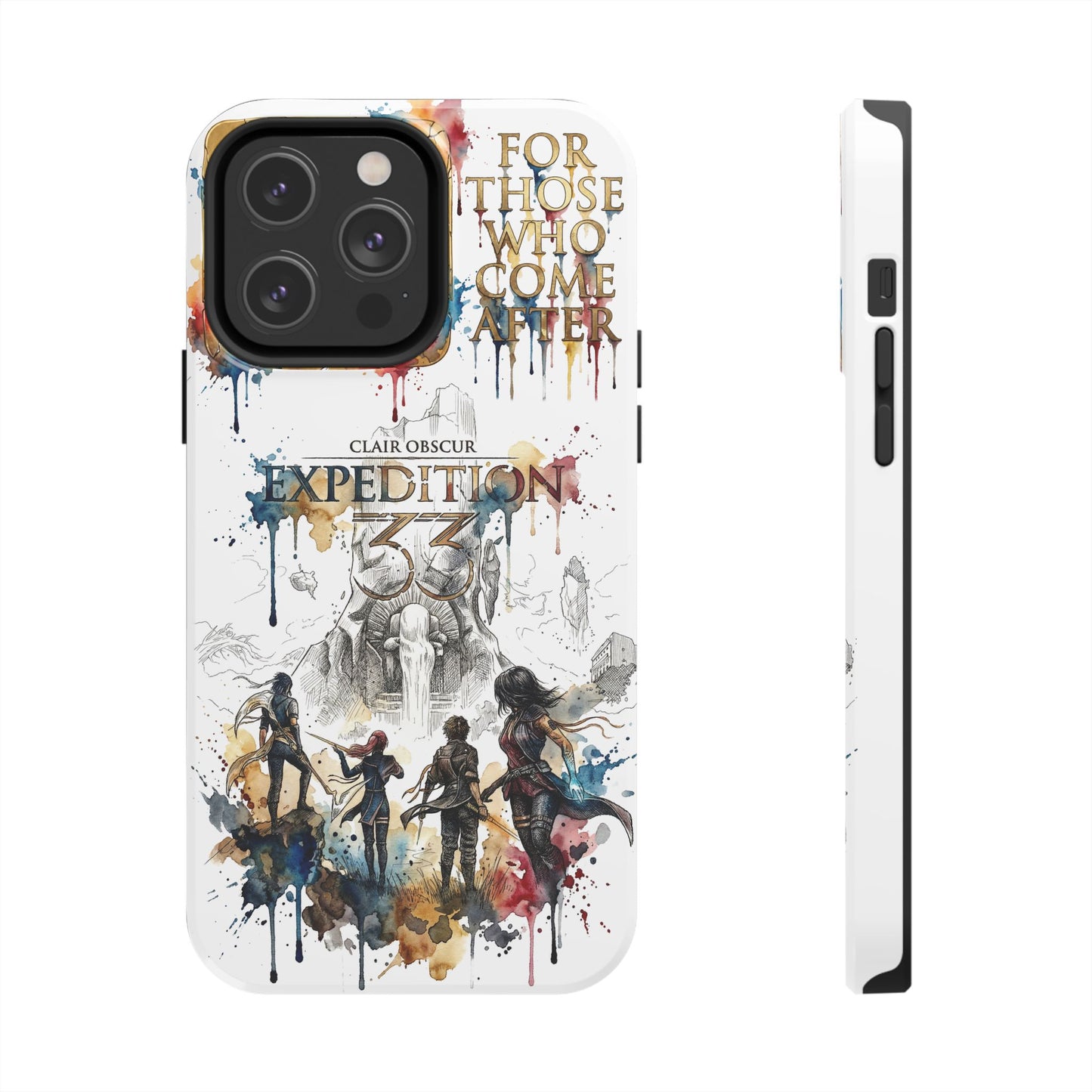 Tough iPhone Case — Clair Obscur:Expedition 33 Facing the Paintress Adventure Art Protective Cover