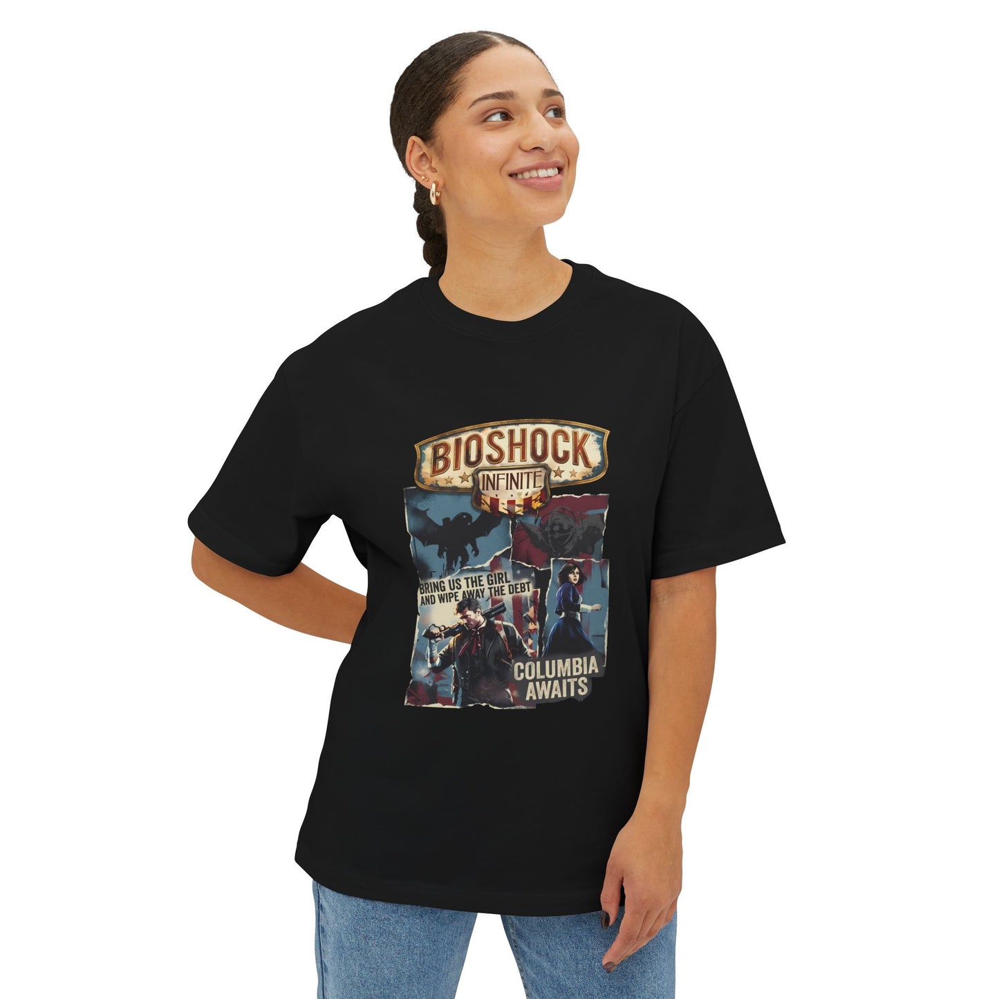 BioShock Infinite: Columbia City in the Sky Premium Oversized Unisex T-Shirt