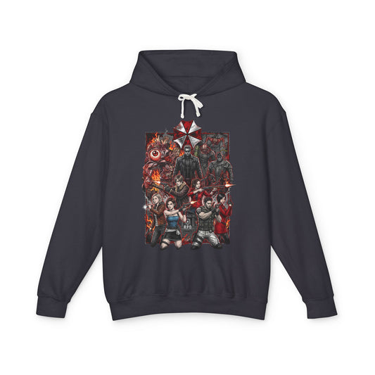 Chris Redfield Ada Wong Resident Evil Nemesis Mr X Villains Art Unisex Premium Hoodie