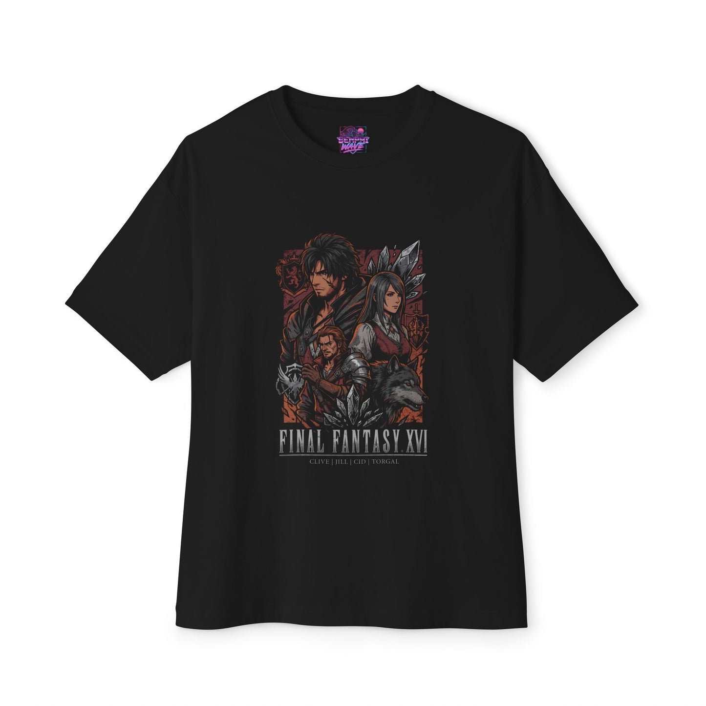 Final Fantasy XVI Eikon Battle Epic Showdown Premium Oversized Unisex T-Shirt