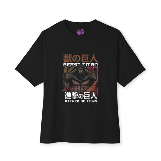 Attack on Titan Beast Titan Anime Manga Graphic Tee Premium Oversized Unisex T-Shirt