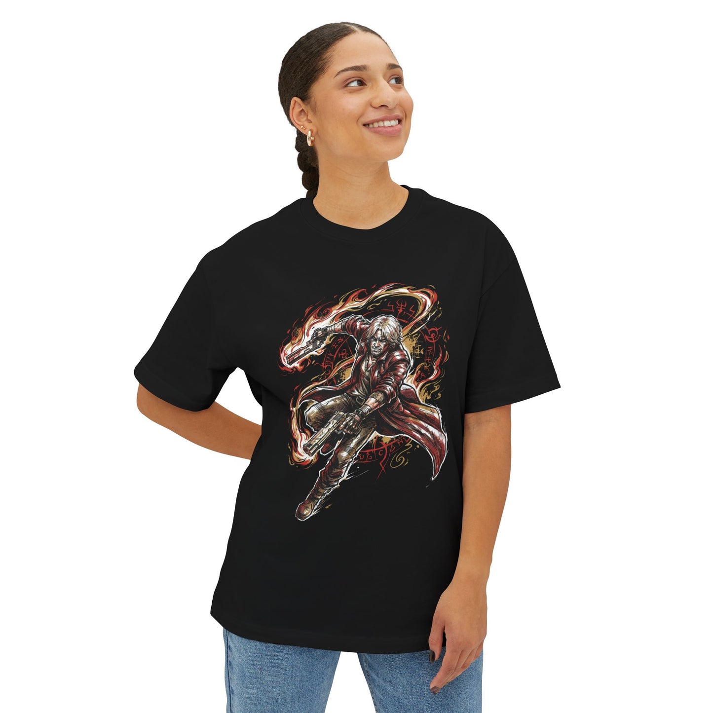 Dante DMC: Royalguard & Swordmaster Style Premium Oversized Unisex T-Shirt