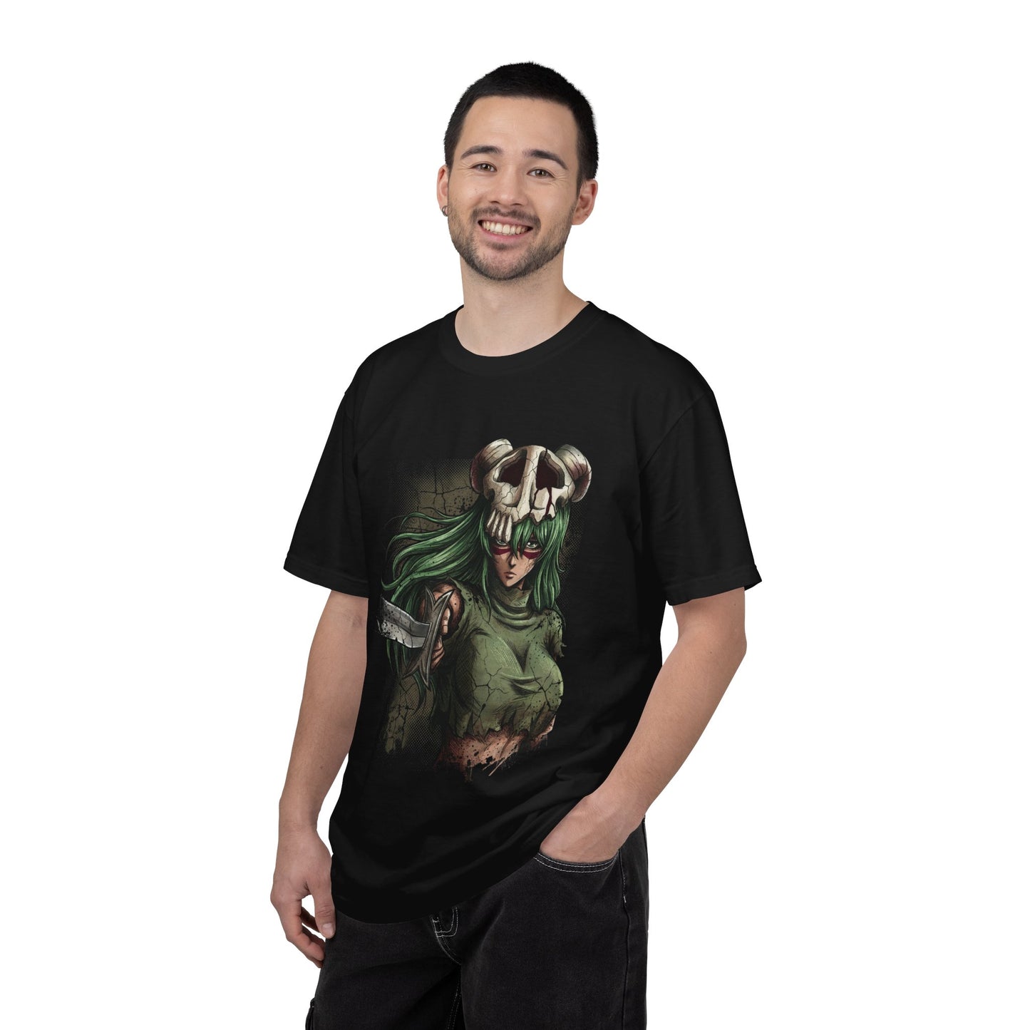 Green Haired Hollow Empress Inspired – Scarred Face Crimson Mark Dynamic Art Premium T-Shirt