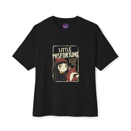 Little Misfortune: Mr. Voice & Benjamin the Fox Duo Premium Oversized Unisex T-Shirt