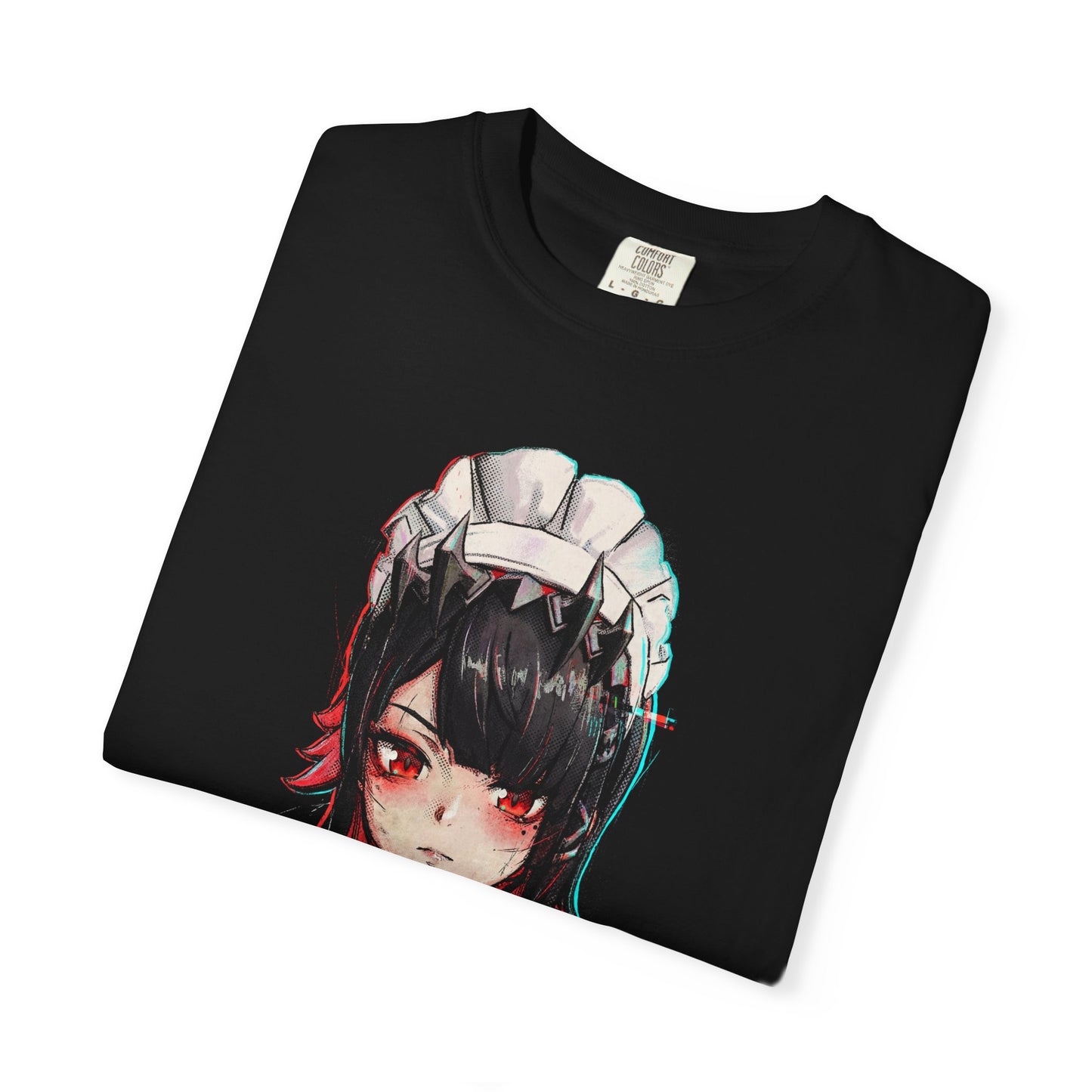 Ellen Joe ZZZ Black Hair Maid Red Highlights Art Premium T-Shirt