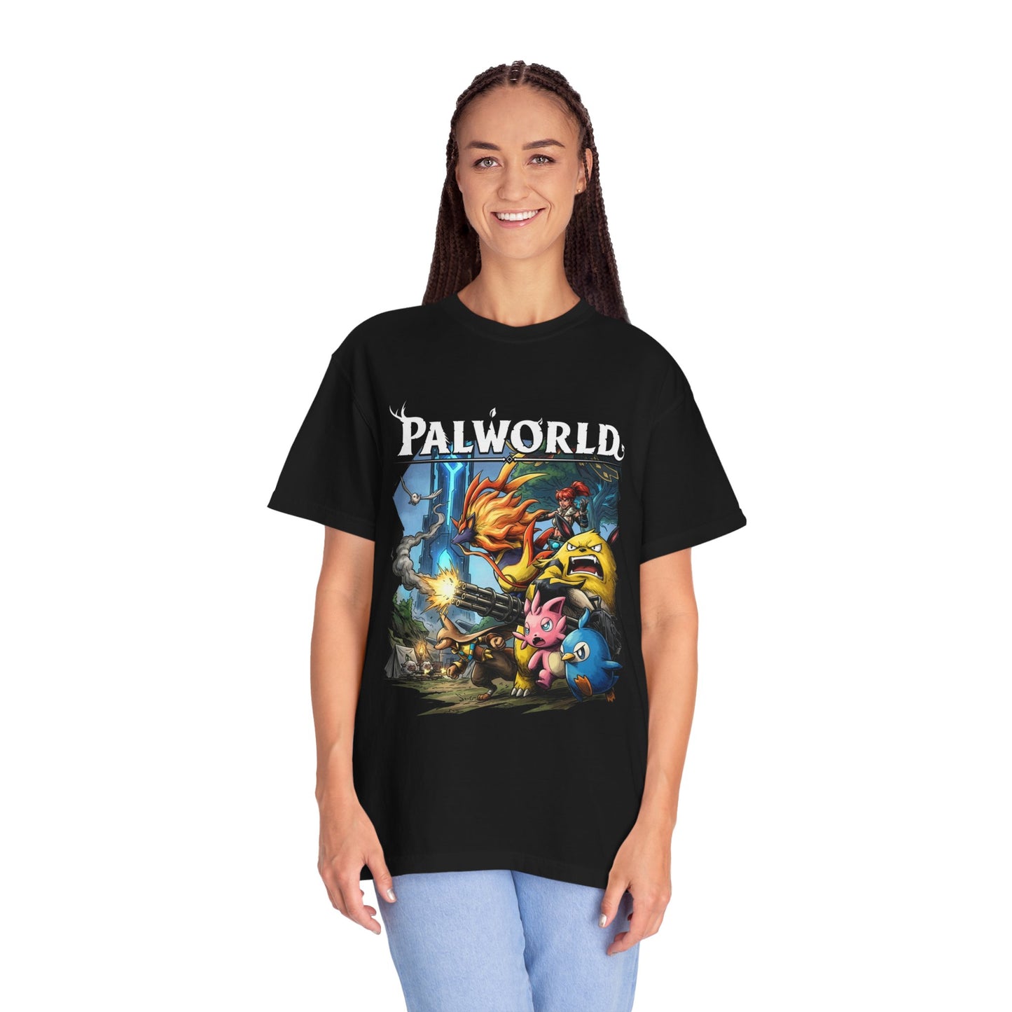 Palworld Chillet Pal Capture Sphere Fan Art Premium T-Shirt