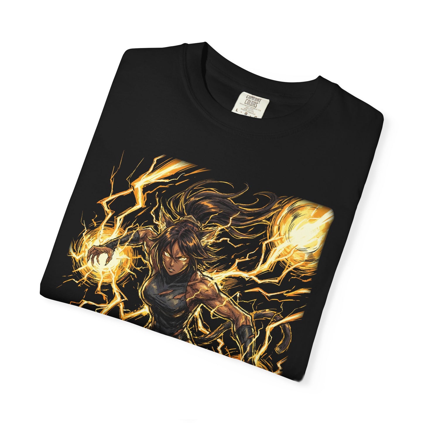 Bleach Yoruichi Shihouin Black Cat Transformation Golden Eyes Icon Premium T-Shirt