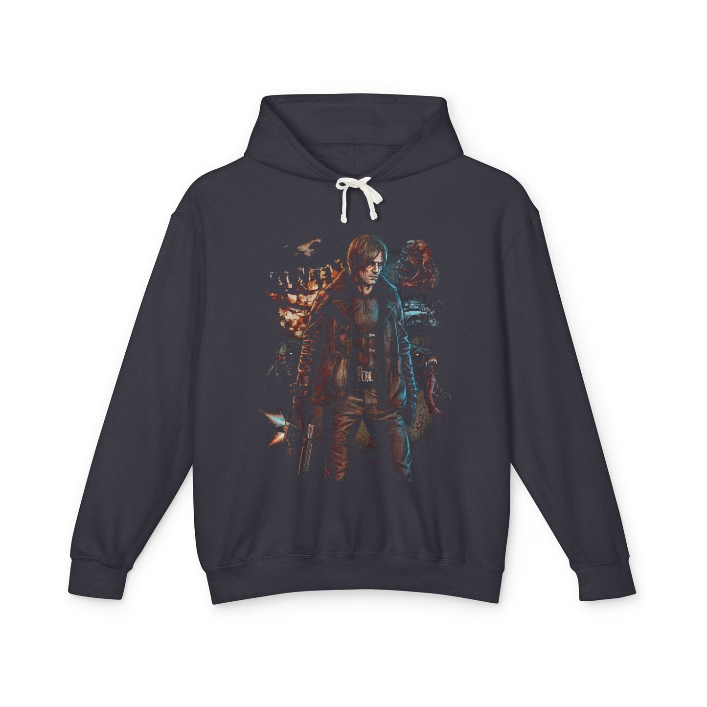RE Requiem Grace Leon Dual Protagonist Chainsaw Charlies Grunge Horror Unisex Premium Hoodie