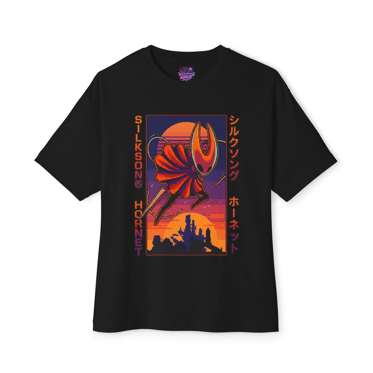 Hornet Silksong Vaporwave – Neon Needle Princess Premium Oversized Unisex T-Shirt