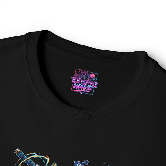 Chaos Zero Nightmare Yuki Glitch Panels Lightning Fan Art Oversized T-Shirt