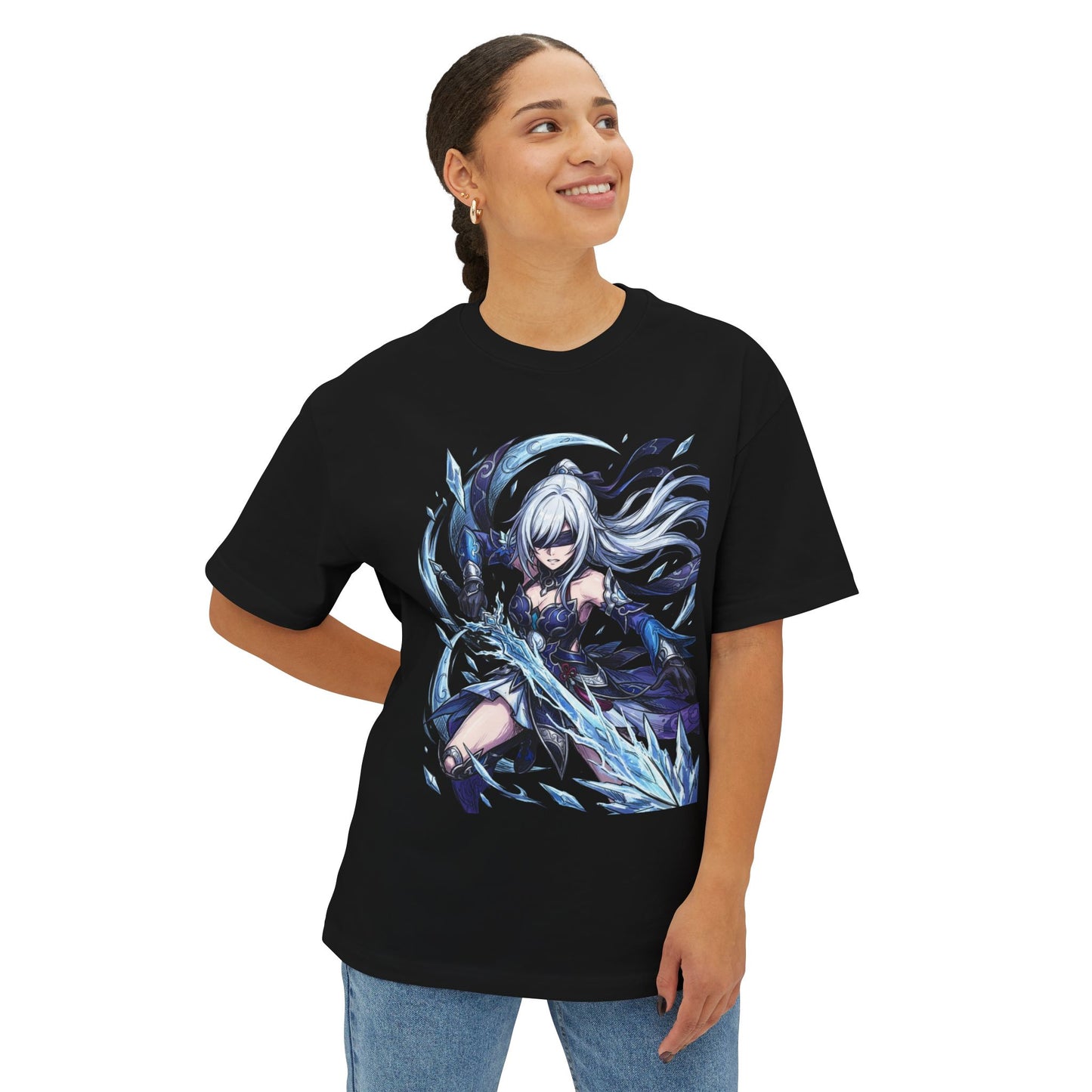 Jingliu Honkai Star Rail: Former Sword Champion Premium Oversized Unisex T-Shirt