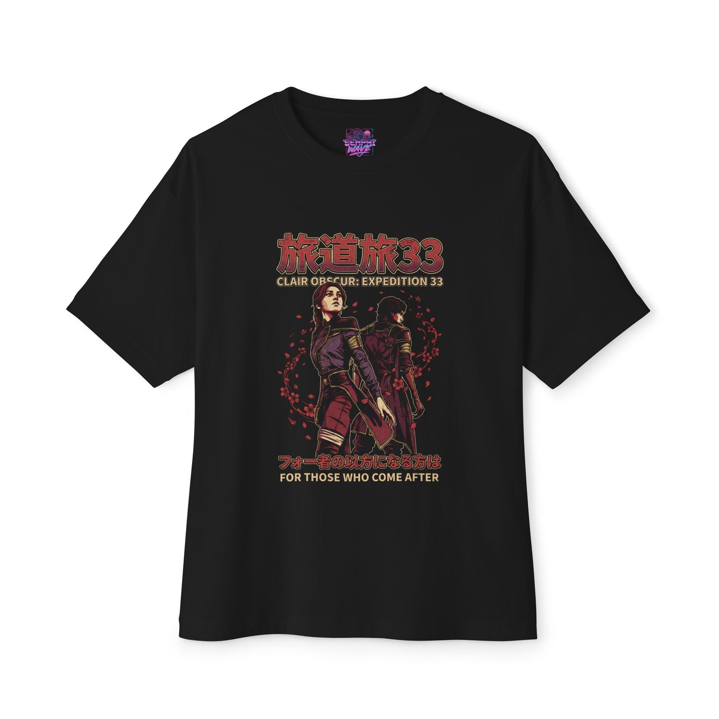 Red Bloom Gommage: Expedition 33 Street Icon Premium Oversized Unisex T-Shirt