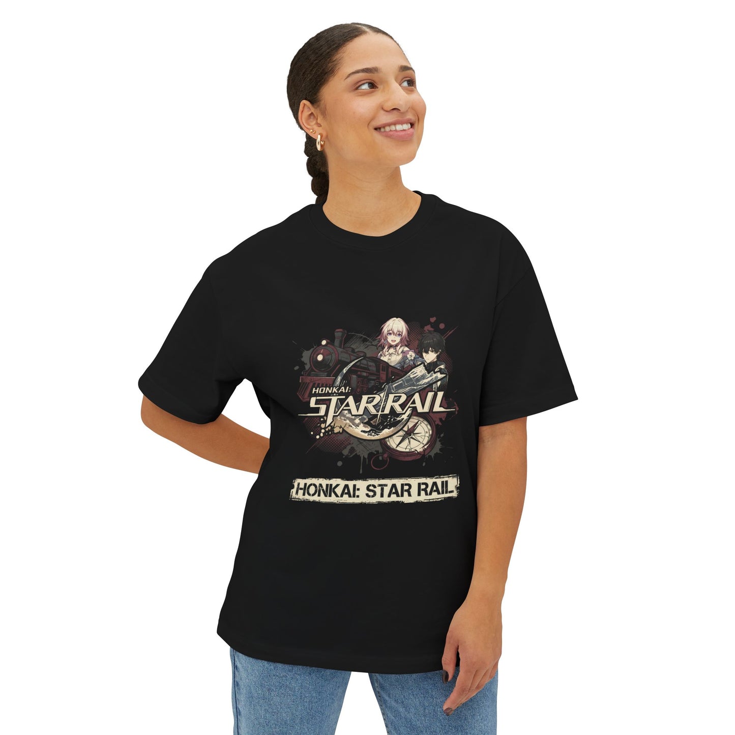 Castorice HSR Gothic Dress Crystalline Accents Tragic Design Premium Oversized Unisex T-Shirt