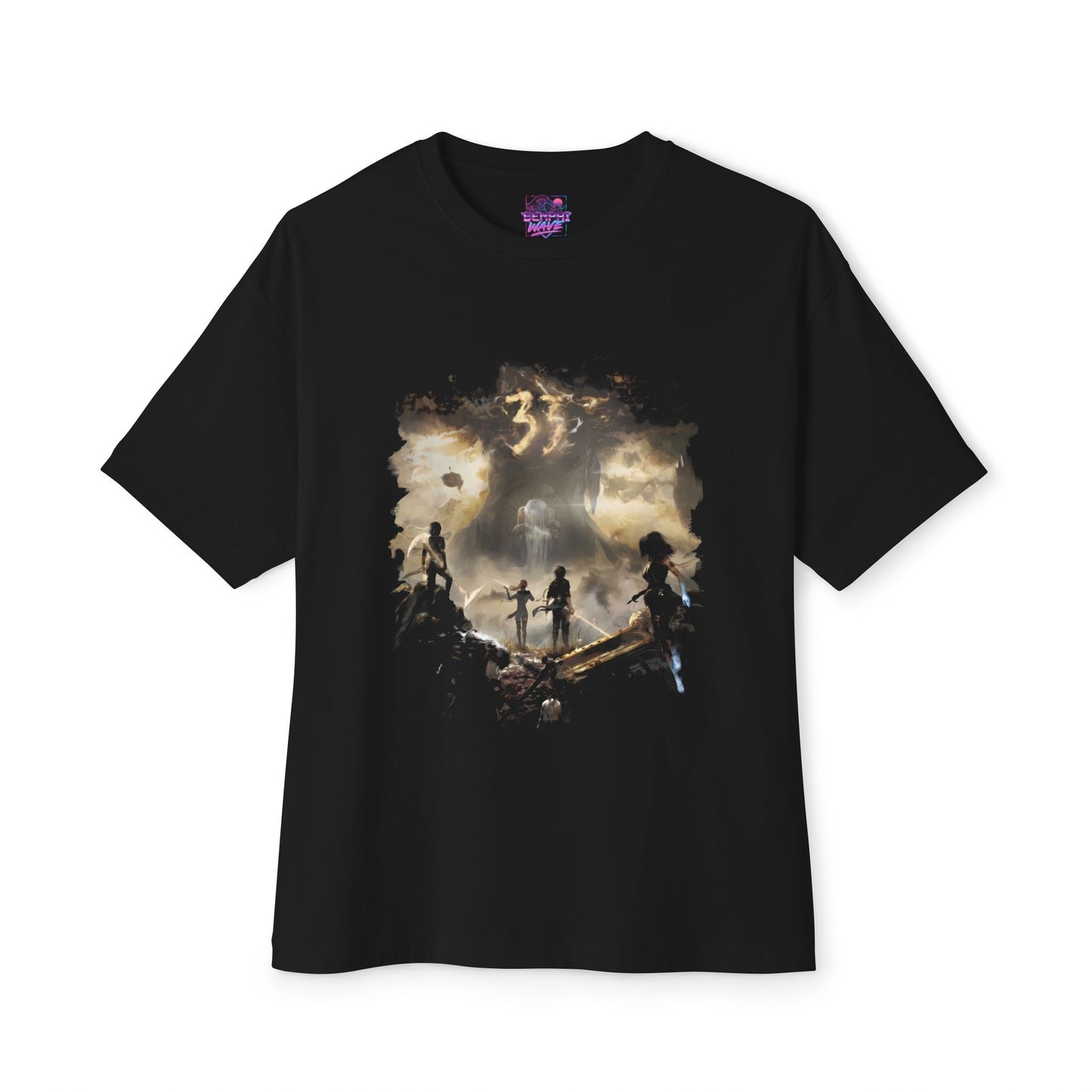 Golden Expedition 33: Red Gommage Street Fashion Legend Facing the Paintress Premium Oversized Unisex T-Shirt