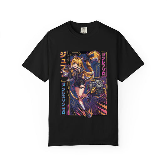 Zenless Zone Zero Ju Fufu Vaporwave Neon Roar Premium T-Shirt