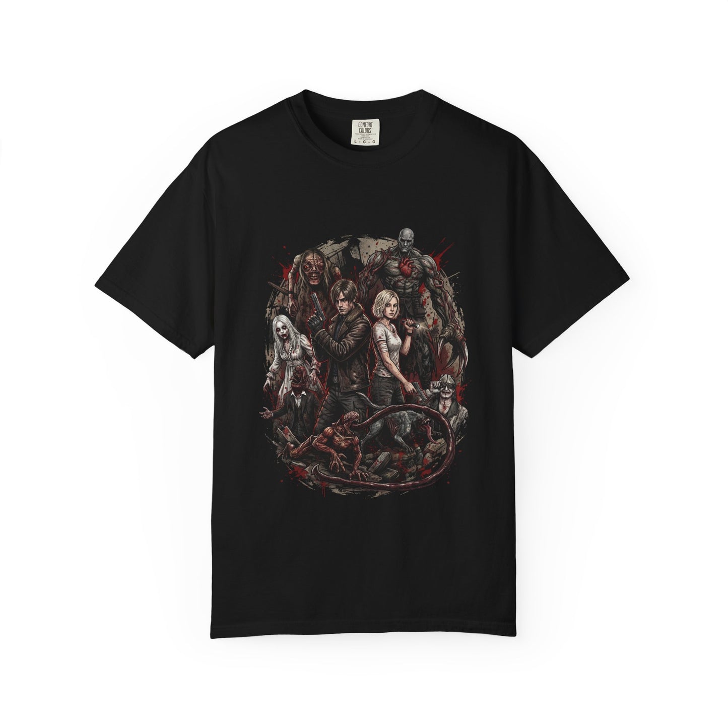Grace Ashcroft Leon Kennedy RE9 Care Center Nightmare Enemies Grunge Premium T-Shirt