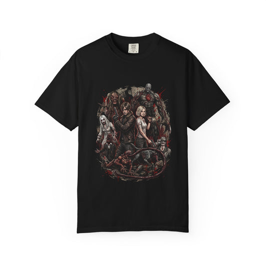 Grace Ashcroft Leon Kennedy RE9 Care Center Nightmare Enemies Grunge Premium T-Shirt