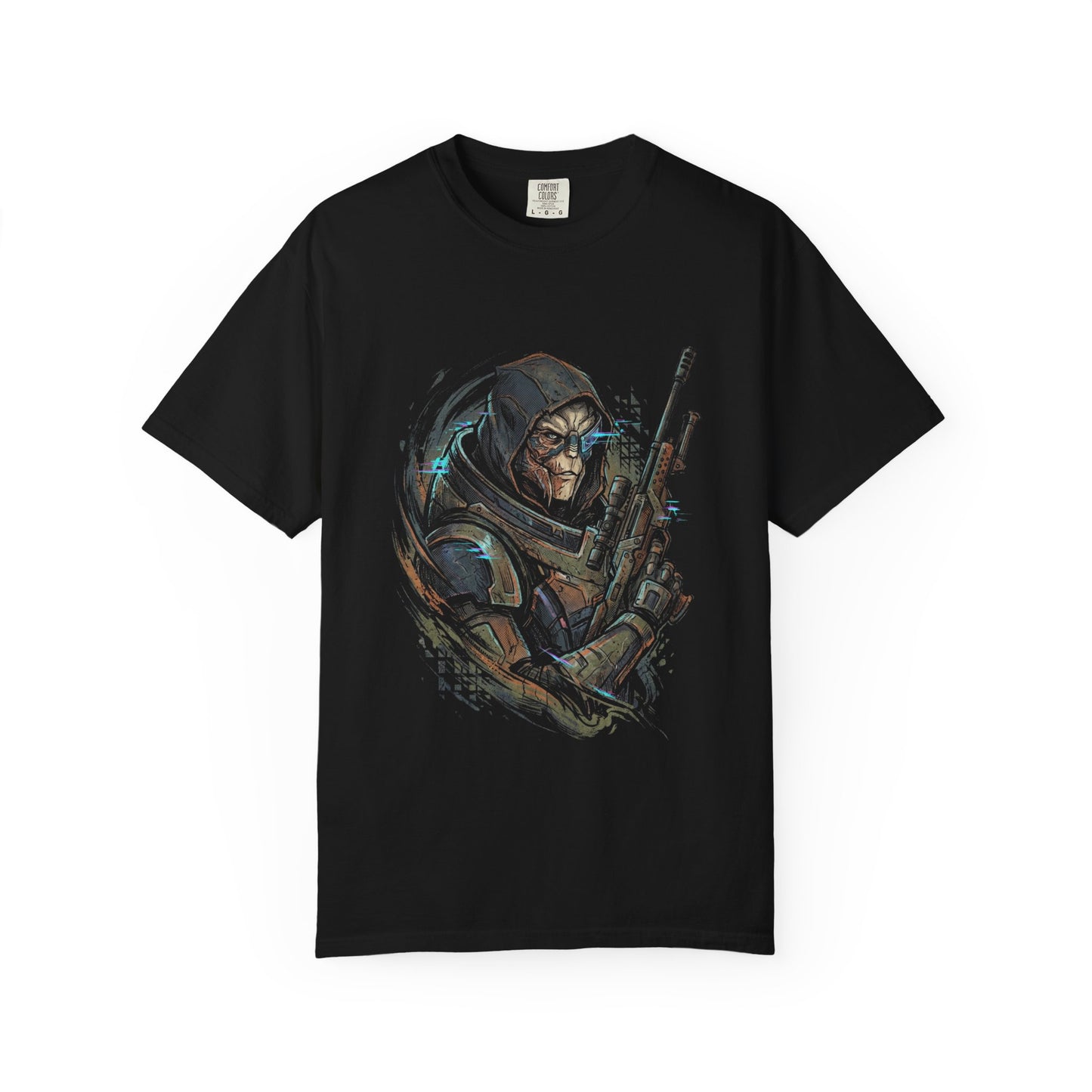 Mass Effect Garrus Vakarian Turian Sniper Calibrations Iconic Design Premium T-Shirt