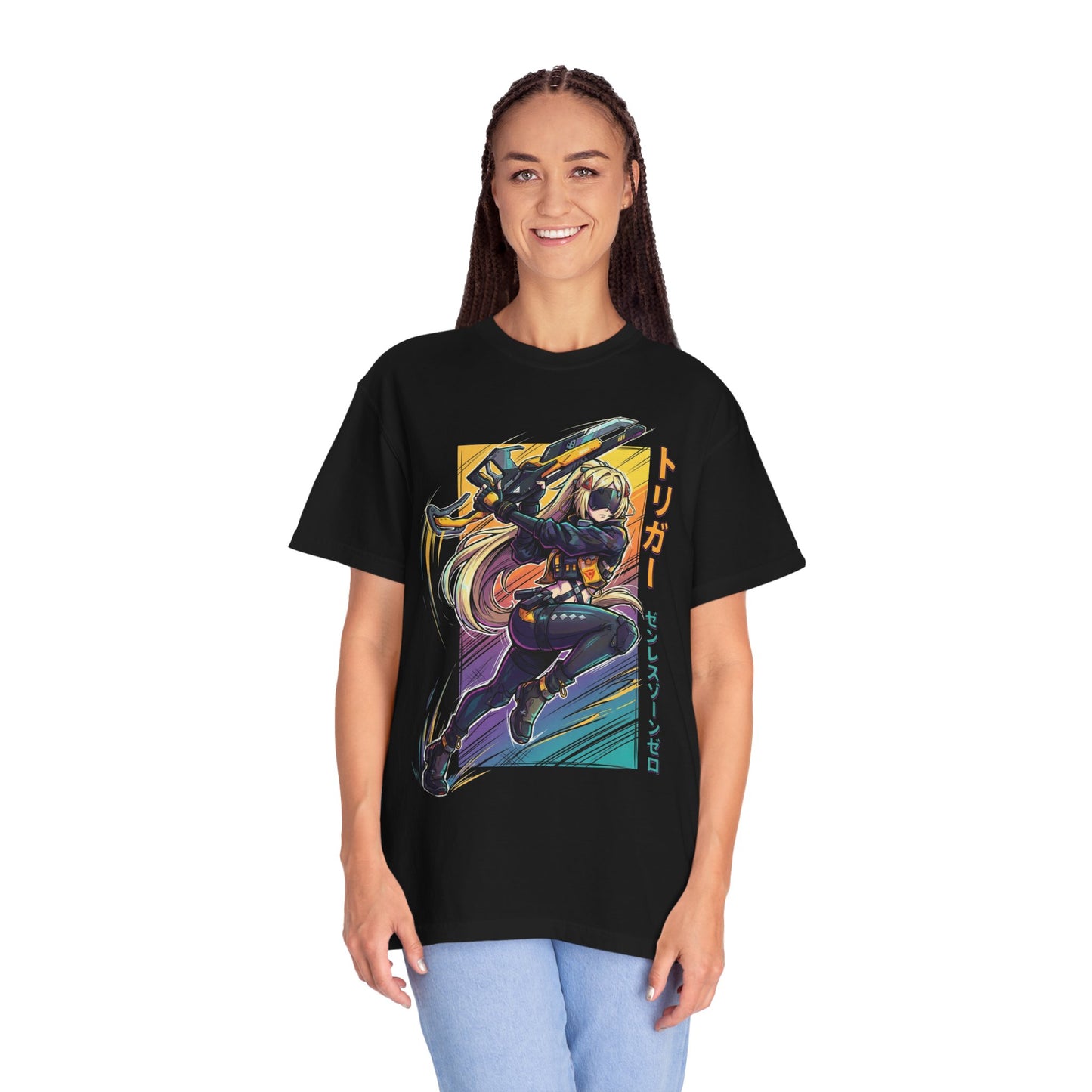 Zenless Zone Zero Trigger Retro Synthwave Electric Stun Premium T-Shirt