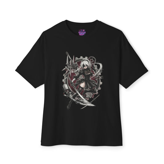 2B YoRHa No.2 Type B Fan Art Portrait Premium Oversized Unisex T-Shirt