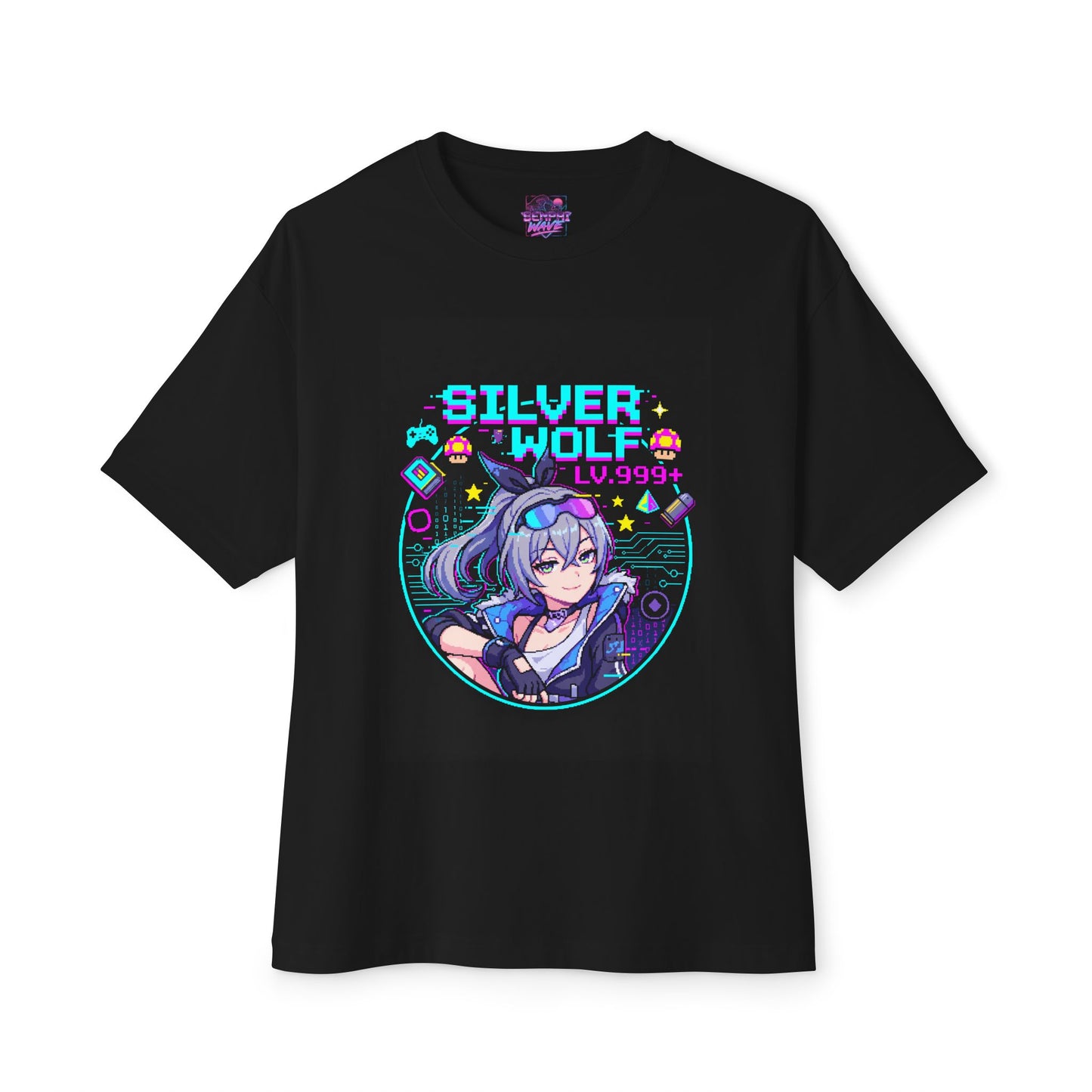 HSR Silver Wolf: Lv.999 Firewall Breaker Premium Oversized Unisex T-Shirt
