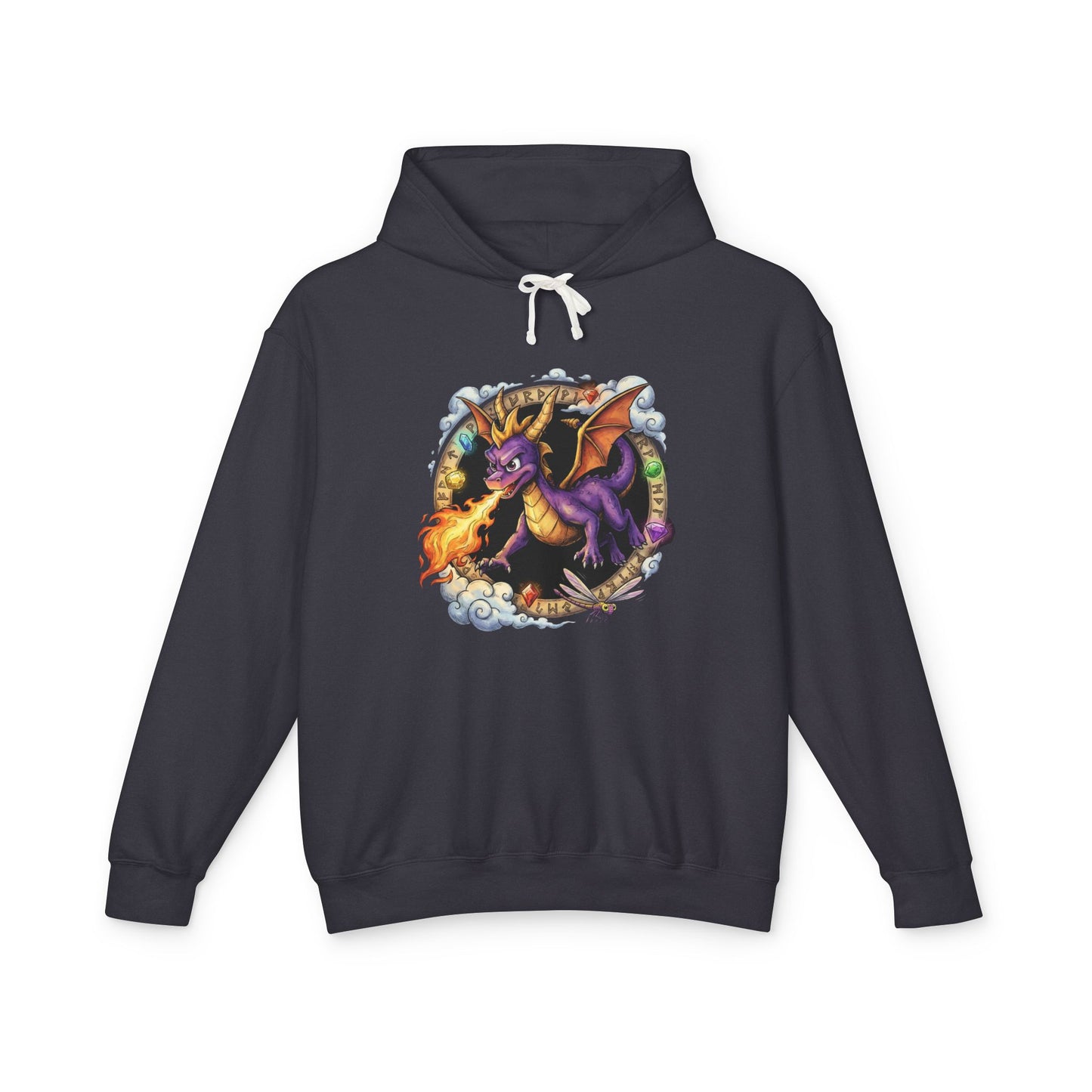 Spyro the Dragon Classic Style – Horn Charge Sparx Buddy Dynamic Art Unisex Premium Hoodie