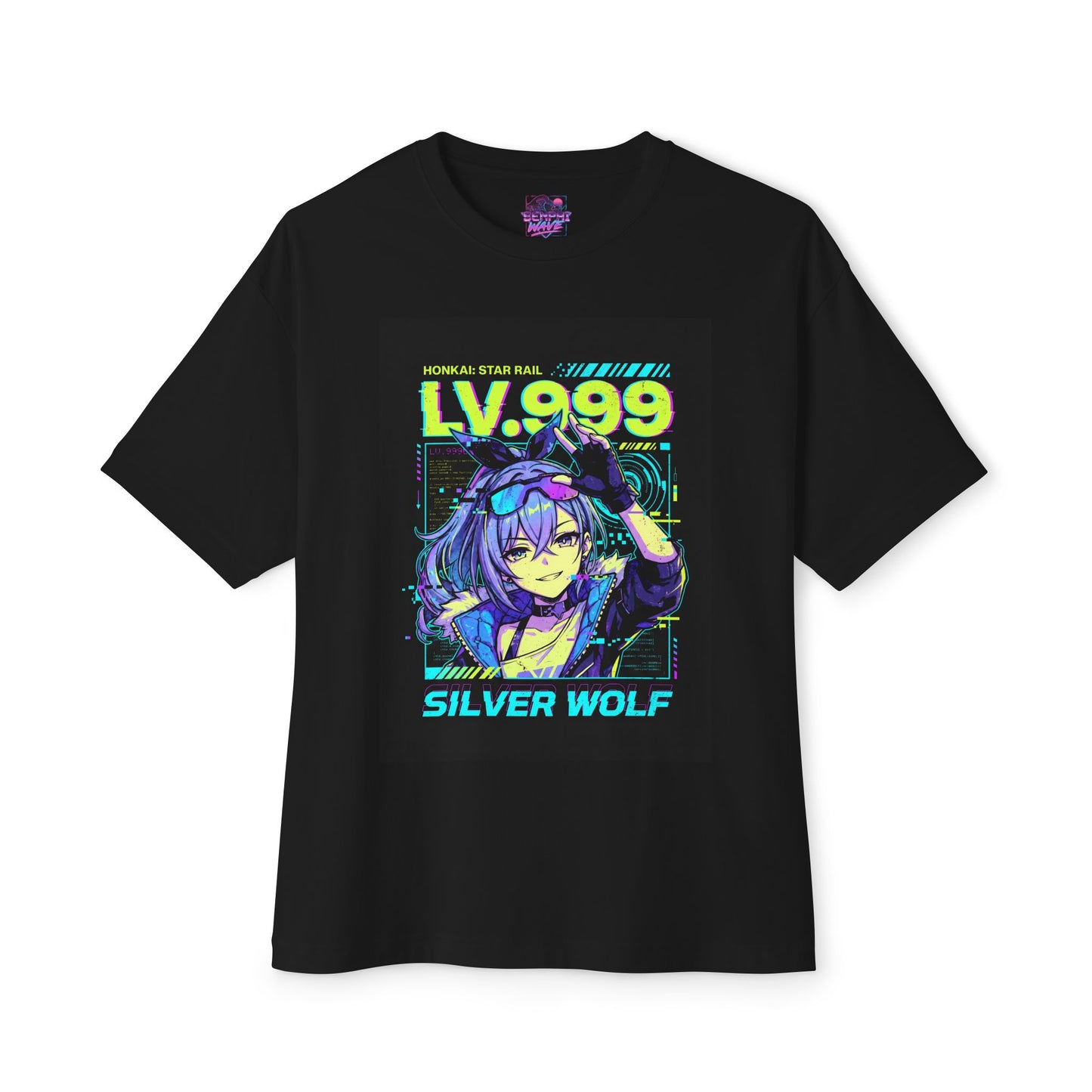 HSR Silver Wolf Lv.999: Punk Aesthetic Queen Premium Oversized Unisex T-Shirt