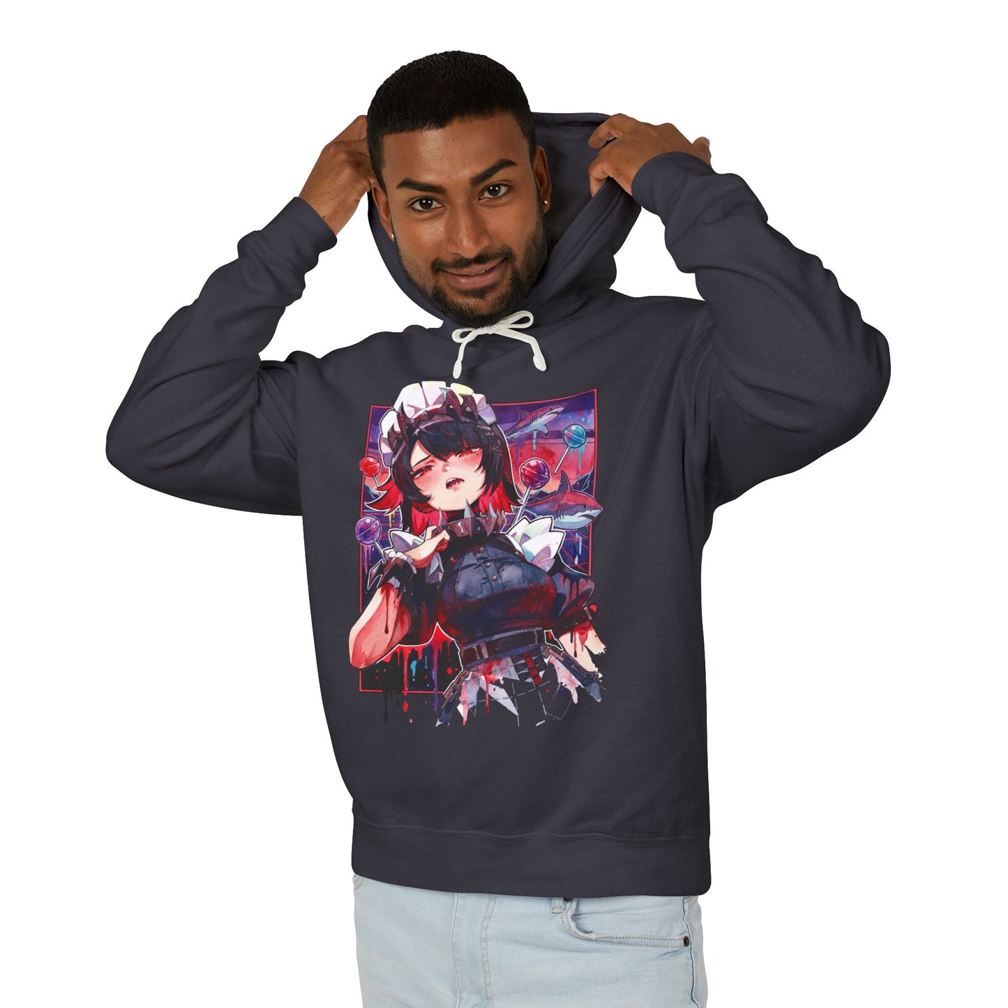 Zenless Zone Zero Ellen Joe Laid Back Shark Maid Icon Unisex Premium Hoodie