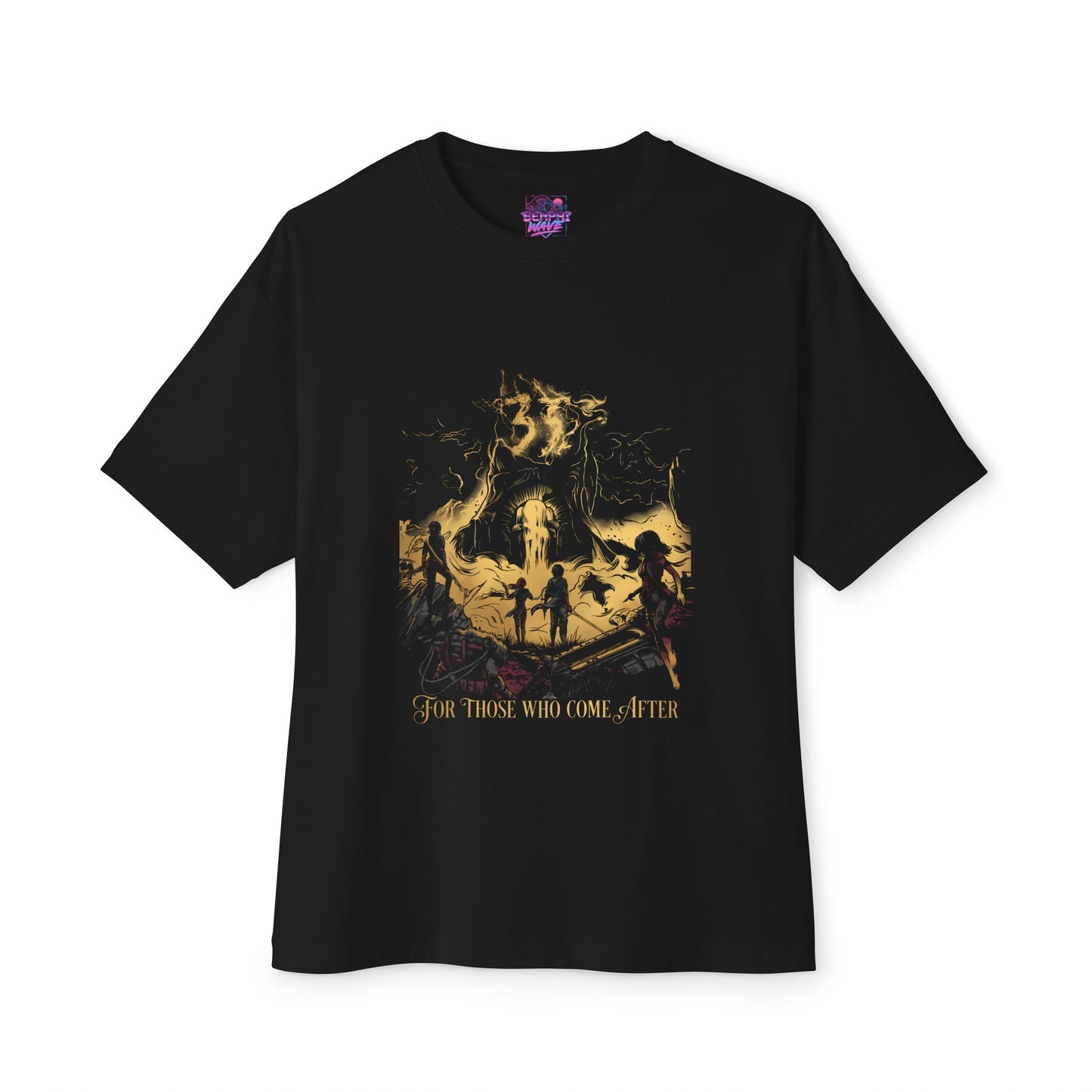 Golden Expedition 33: Red Gommage Street Fashion Legend Facing the Paintress Premium Oversized Unisex T-Shirt