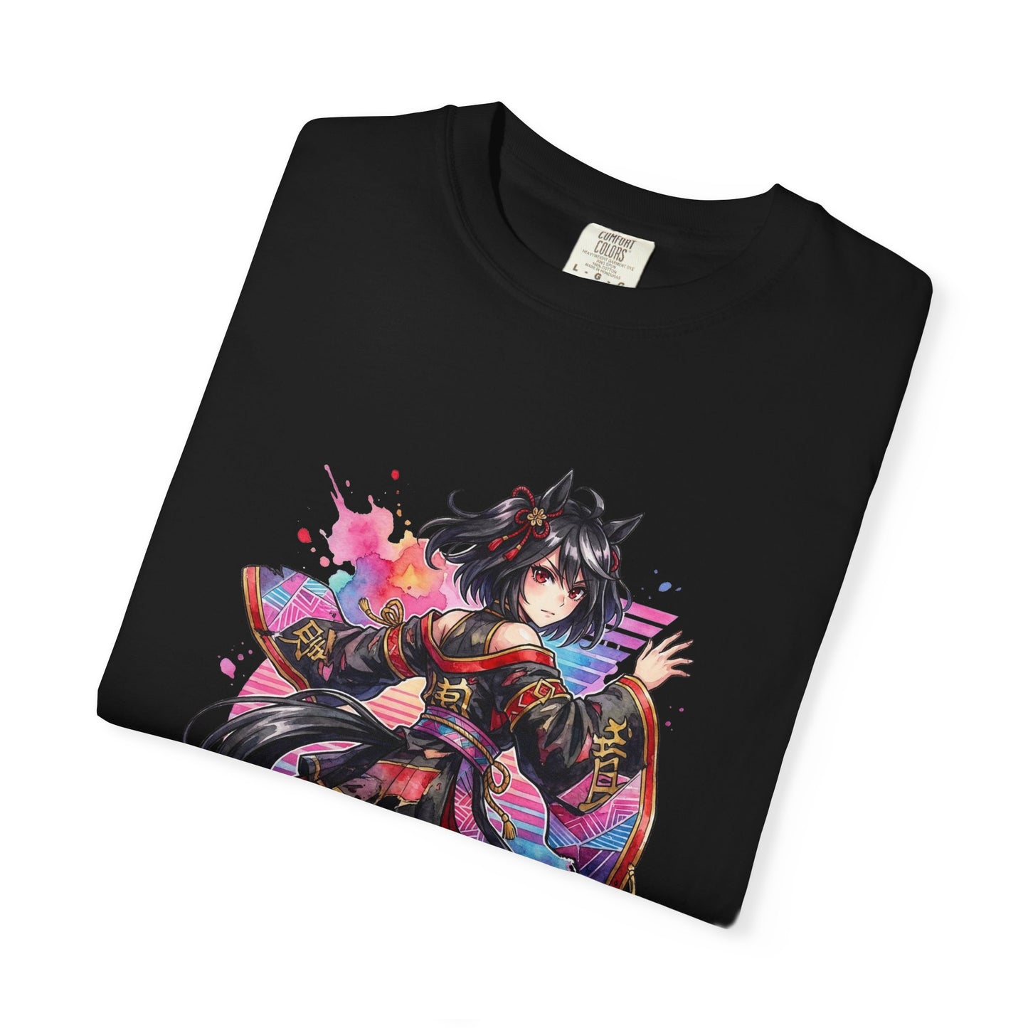 Kitasan Black Umamusume Detached Sleeves Japanese Flower Portrait Premium T-Shirt