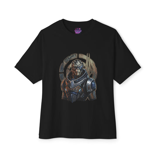 Mass Effect Garrus Vakarian Sniper Rifle Calibrations Design Premium Oversized Unisex T-Shirt