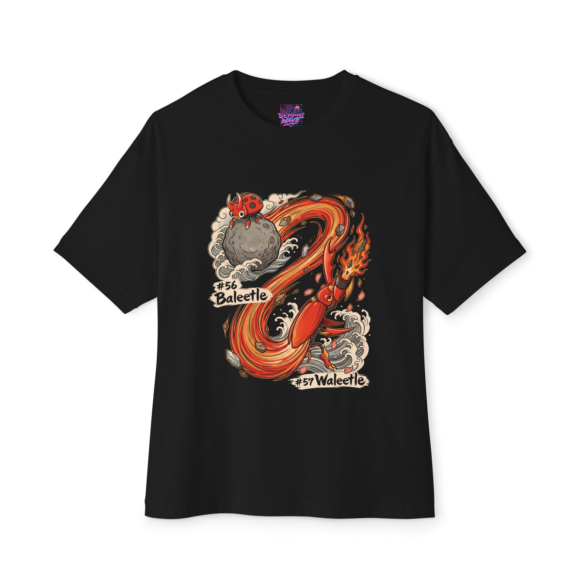 Baleetle Waleetle Aniimo Evolution Line Ukiyo-e - Oversized Premium Tee