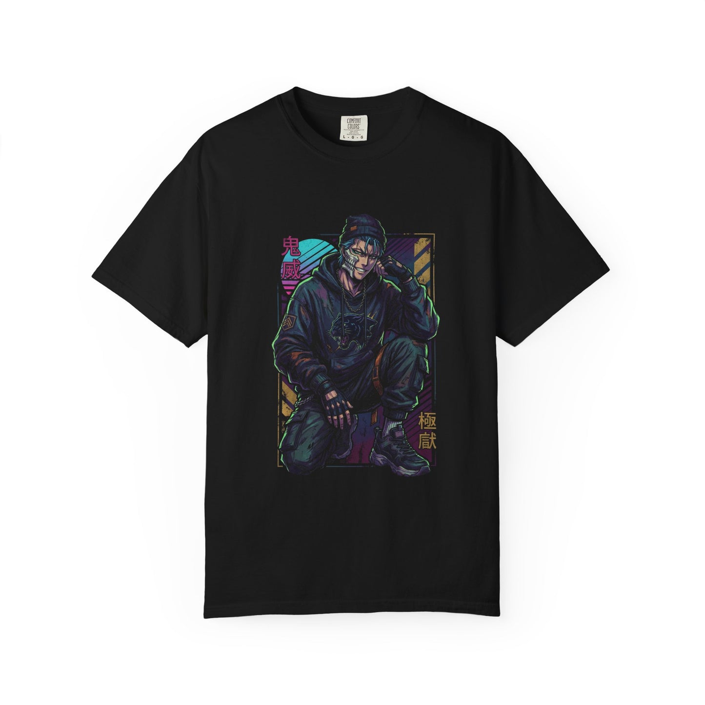 Grimmjow Bleach Black Pants Boots Street Fashion Vaporwave Icon Premium T-Shirt