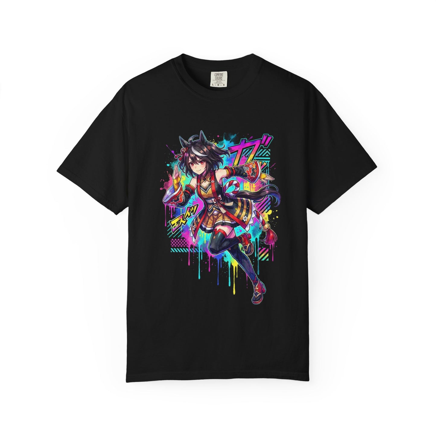 Kitasan Black Umamusume Pretty Derby Black Hair White Streak Portrait Premium T-Shirt